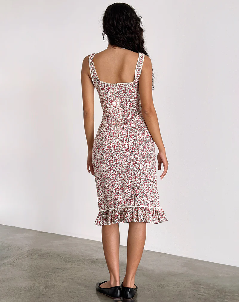 Bila Midi Dress in Pretty Ditsy - Image 4