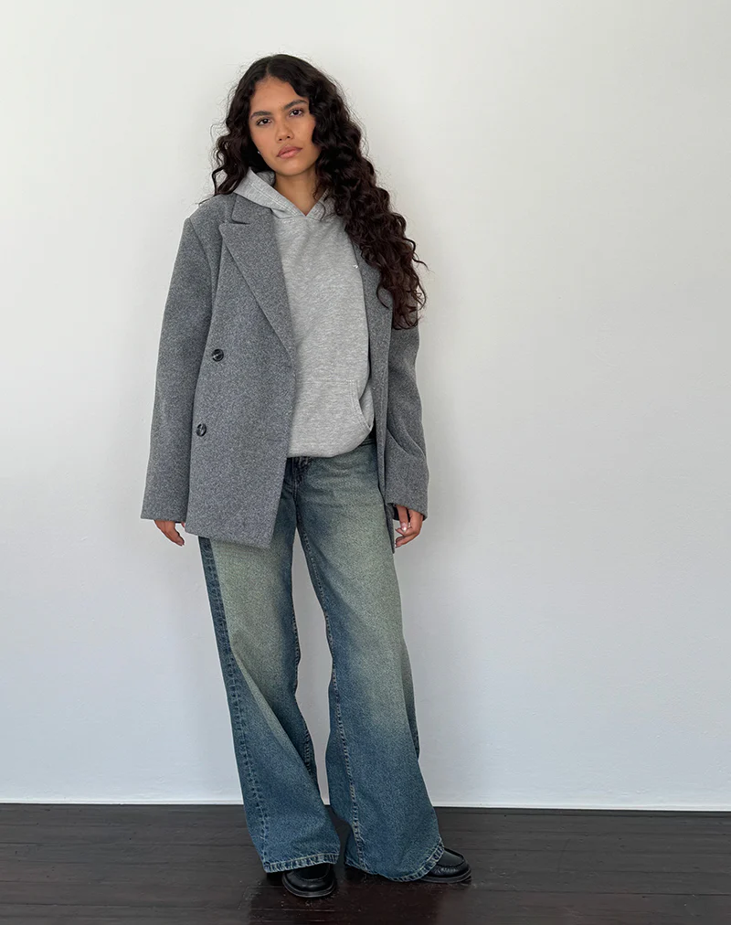 Binaiya Oversized Blazer in Grey - Image 5
