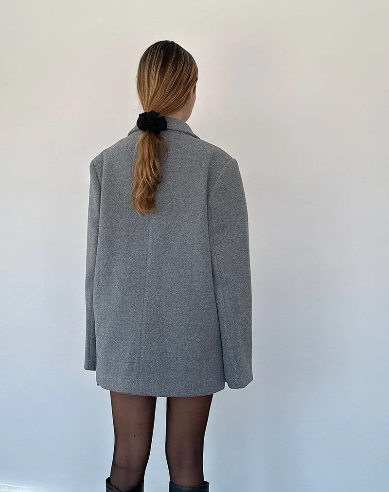 Binaiya Oversized Blazer in Grey - Image 7