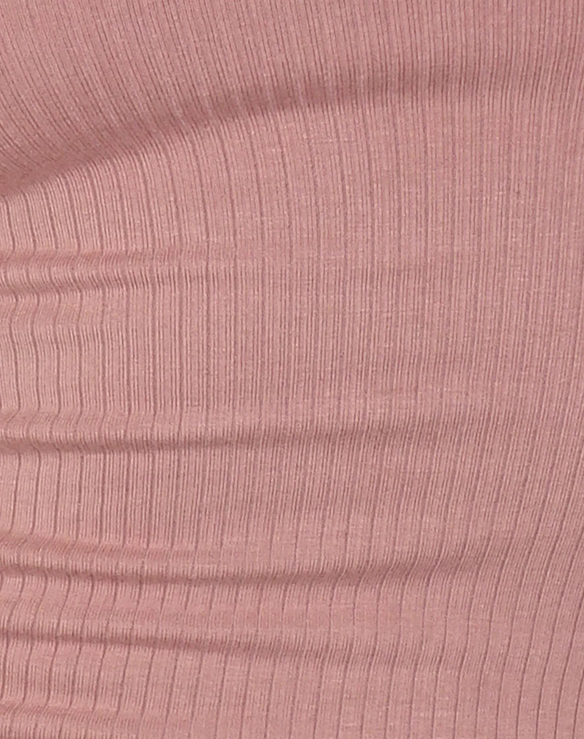 Binlo Extra Long Sleeve Top in Dusty Pink Rib - Image 6