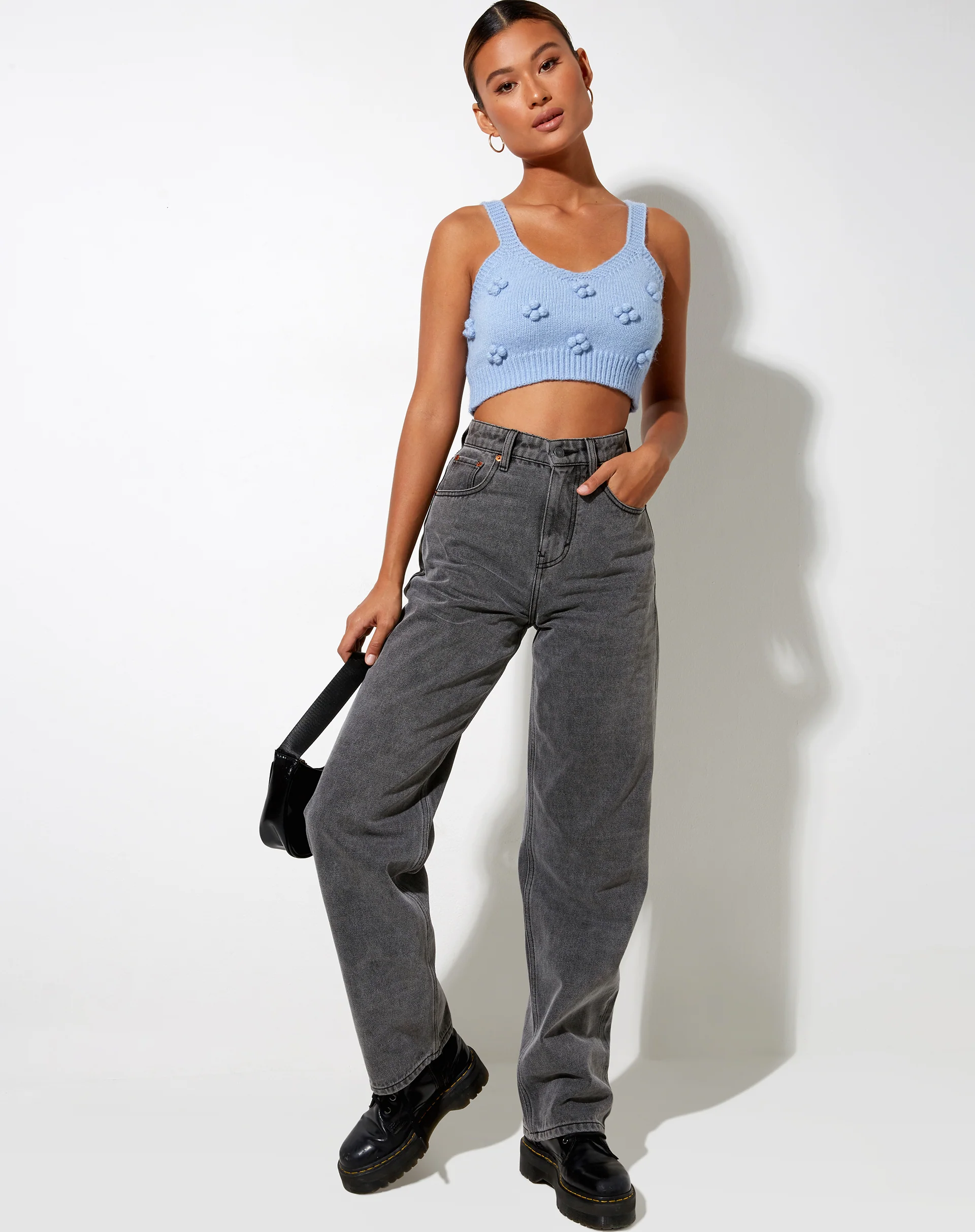 Birra Crop Top in Baby Blue - Image 5