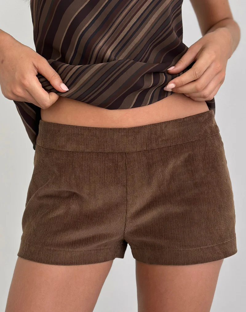Blazira Short in Whale Cord Brown - Image 2