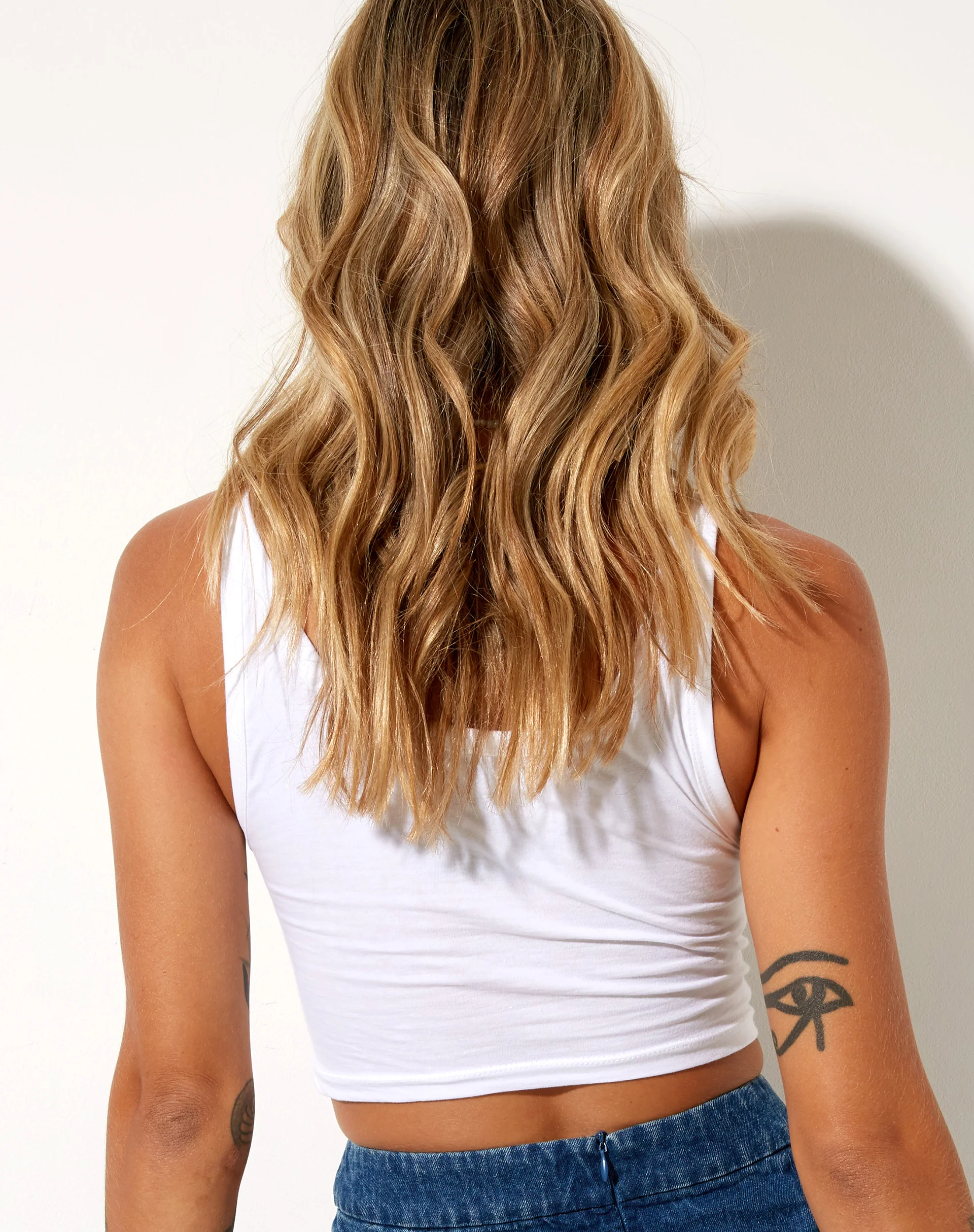 Blois Crop Top in White 2 Cute 4 U - Image 2