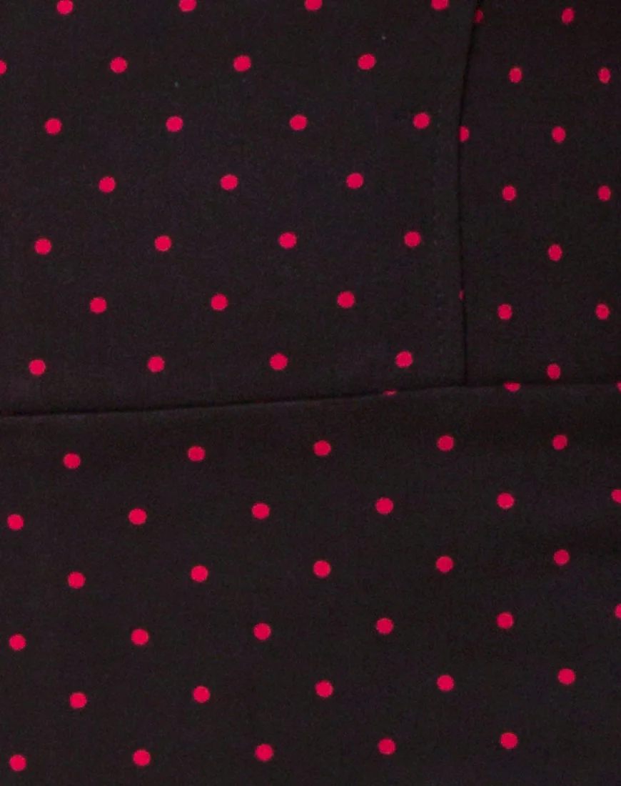 Boco Dress in Cuban Dot Red - Image 5