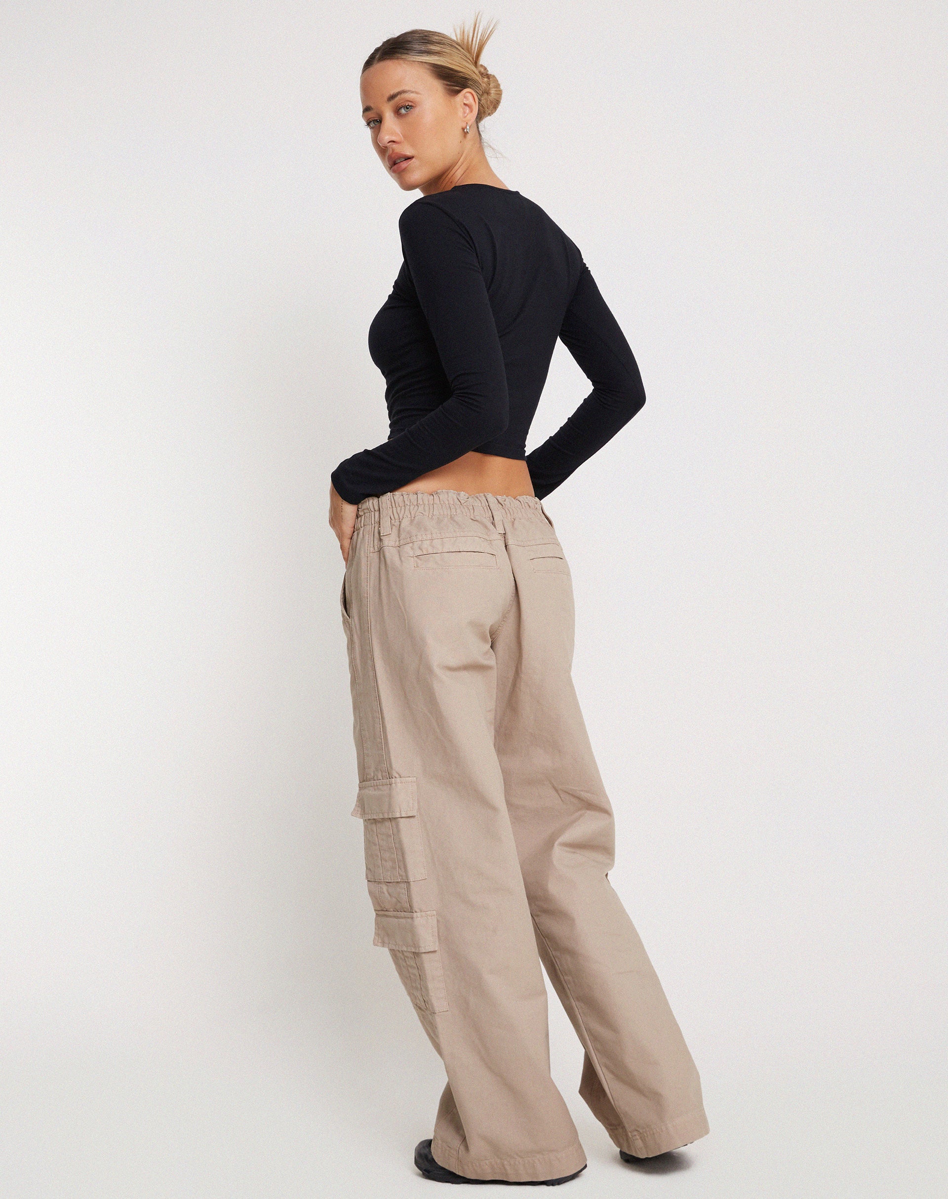 Bon Long Sleeve Top in Black - Image 6