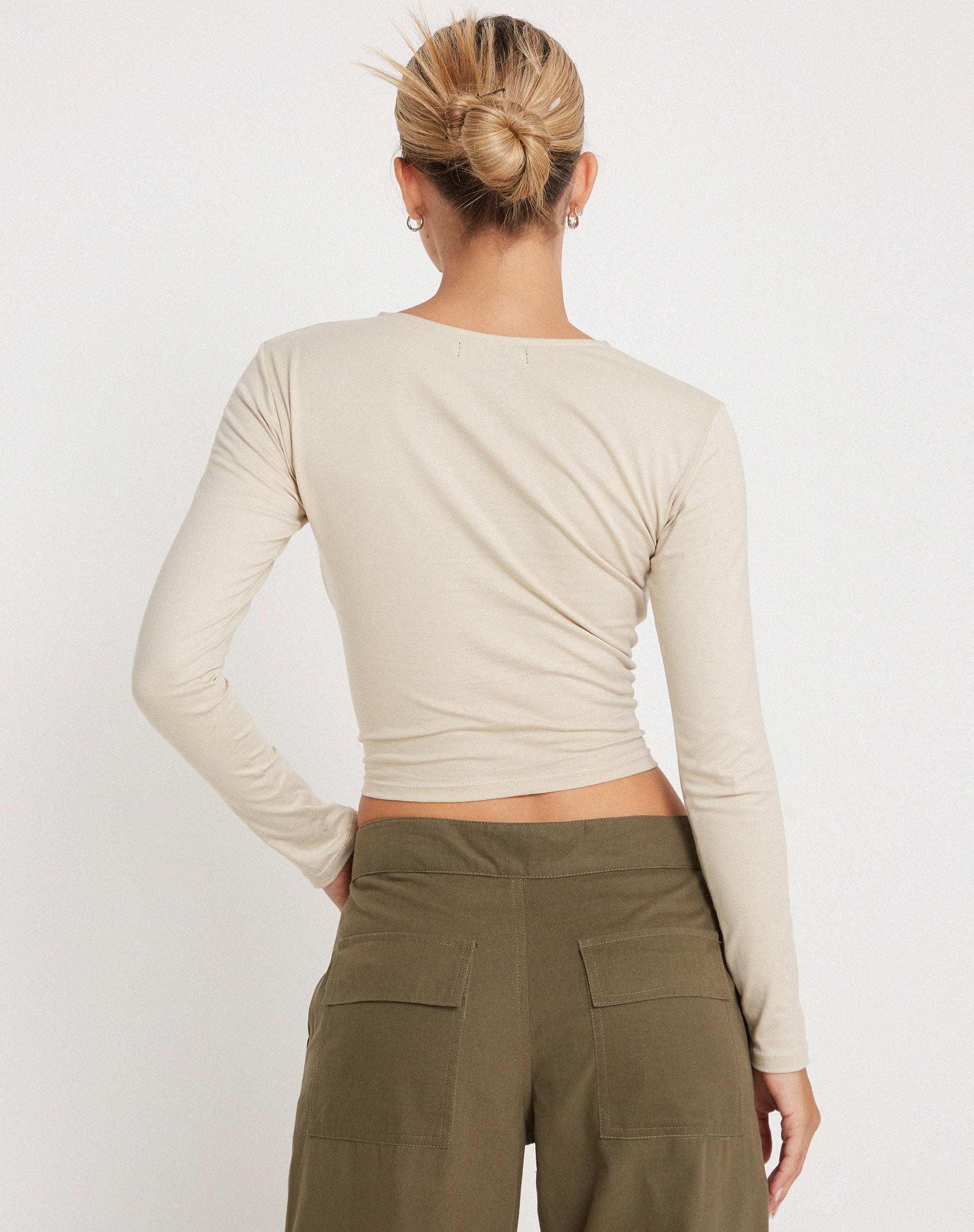 Bon Long Sleeve Top in Coconut Milk - Image 5