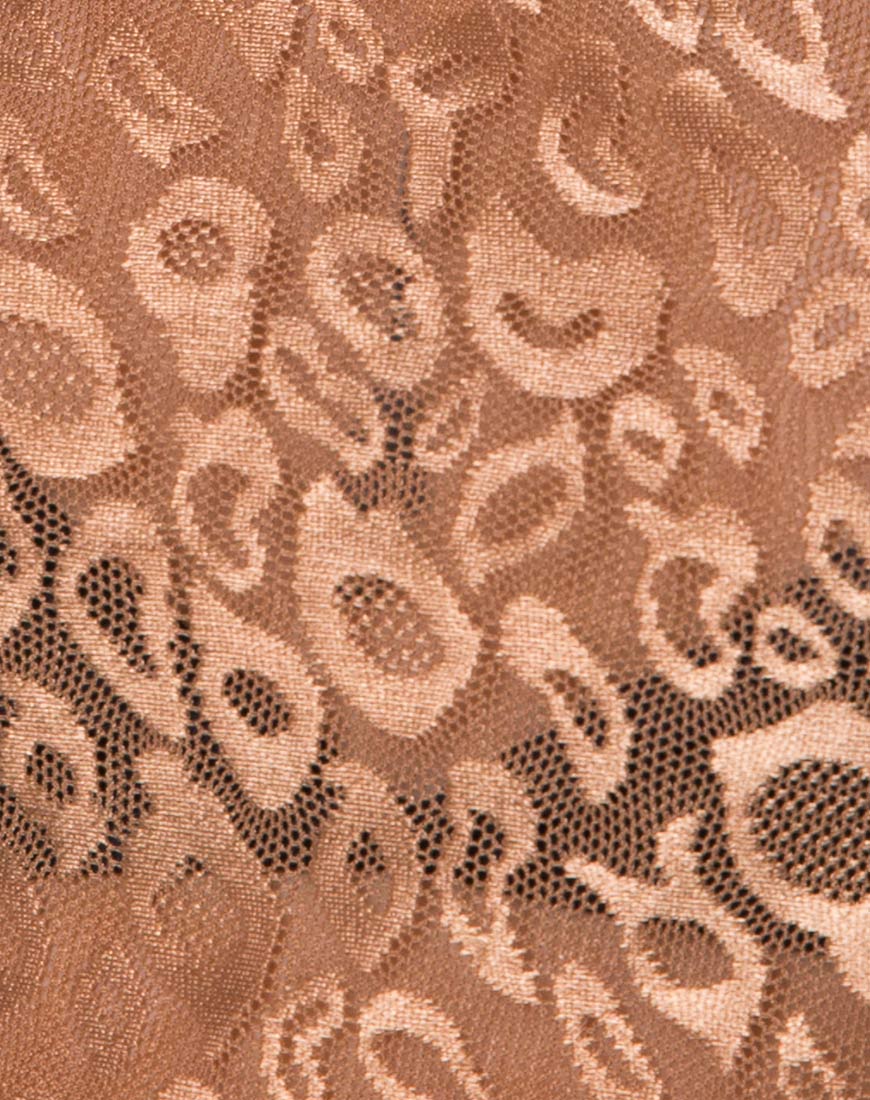 Bon Top in Leopard Sheen Net Caramel - Image 5