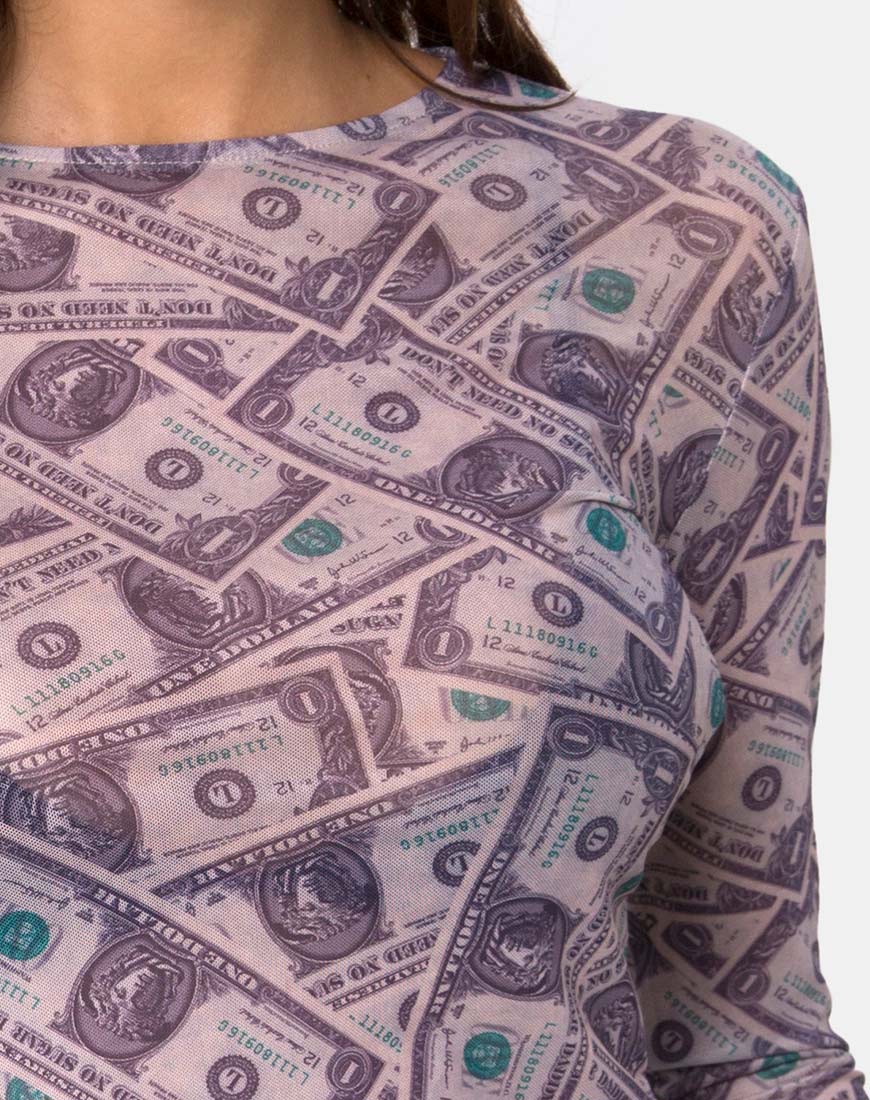 Bonnie Crop Top in Dollar Bill - Image 5