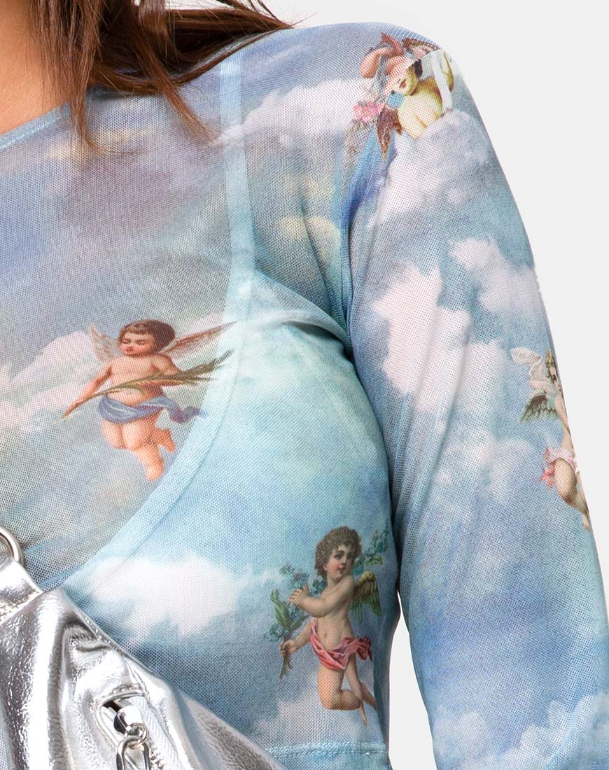Boris Short in Angel Mesh Sky Blue - Image 5