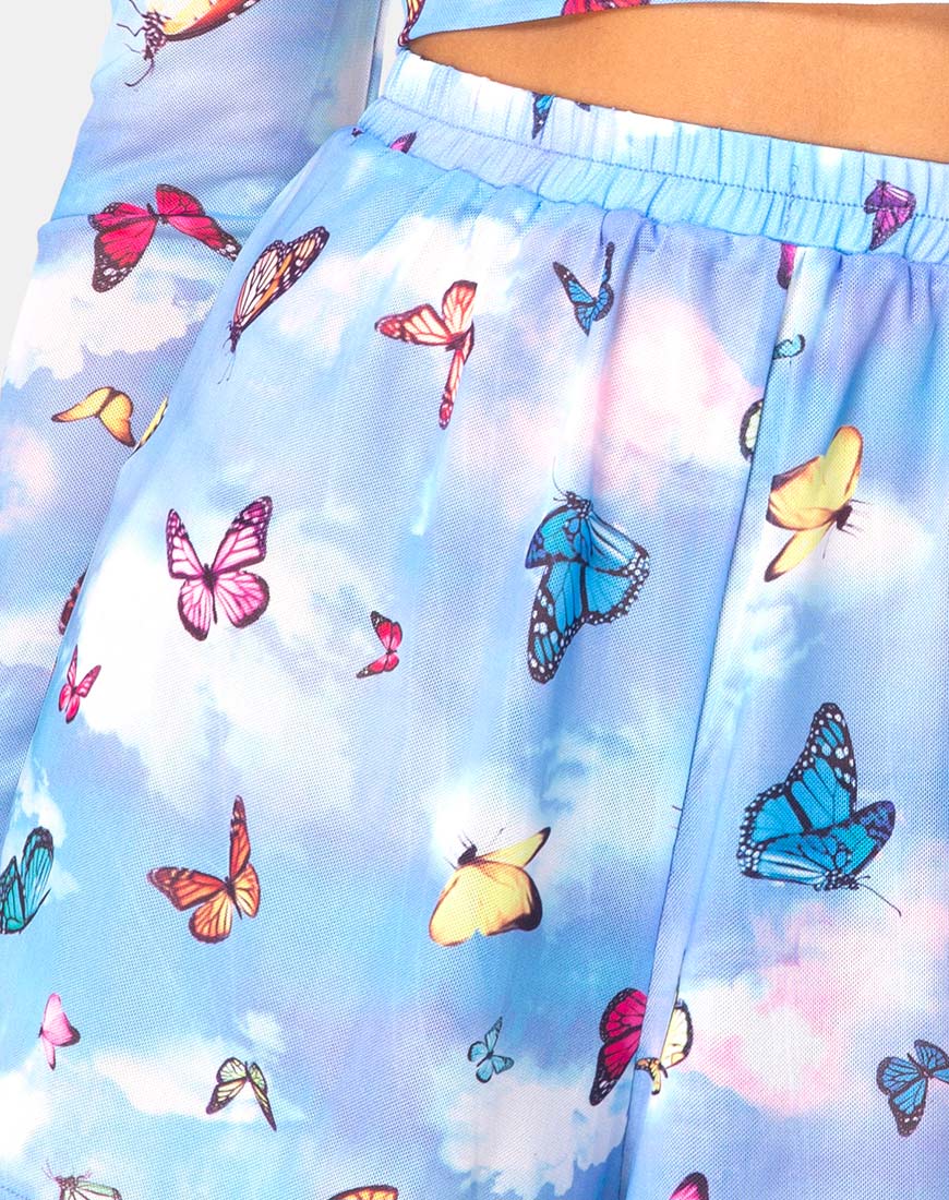 Boris Short in Mesh Blue Butterfly - Image 5