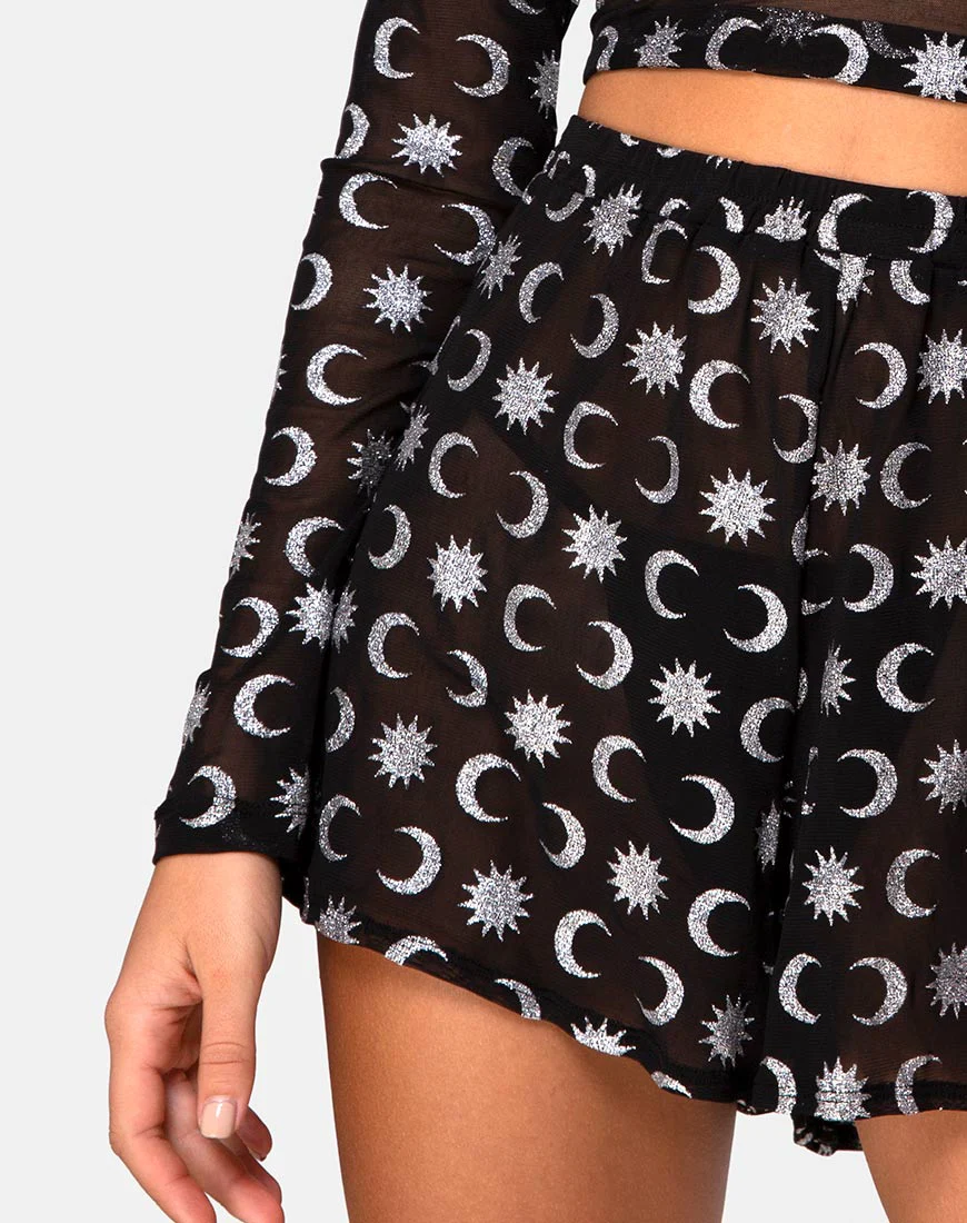 Boris Short in Over the Moon Black with Glitter - Image 5