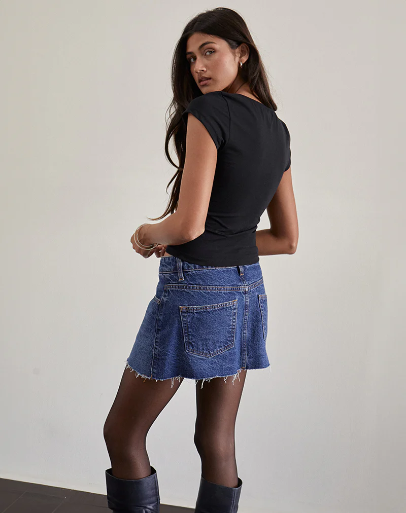 Boska Top in Black with Red Rose - Image 3