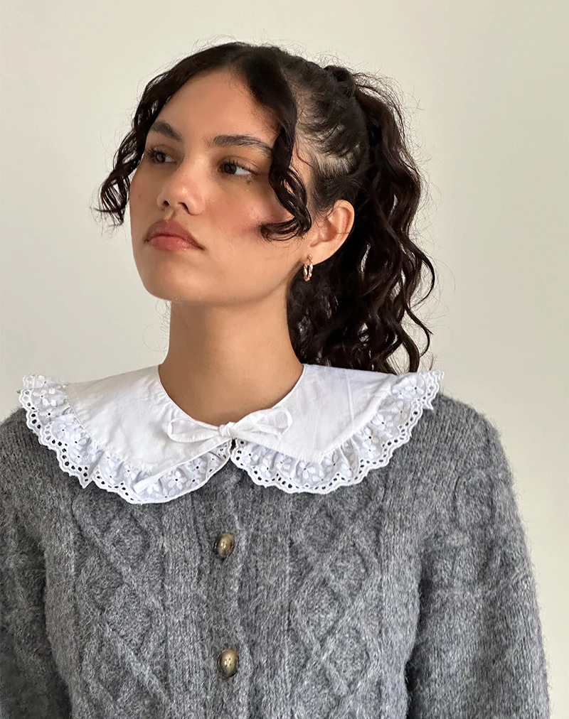 Bossa Detachable Collar in White - Image 3