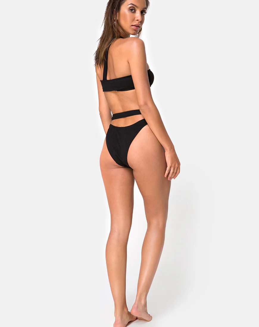 Bound Bikini Top in Black - Image 5