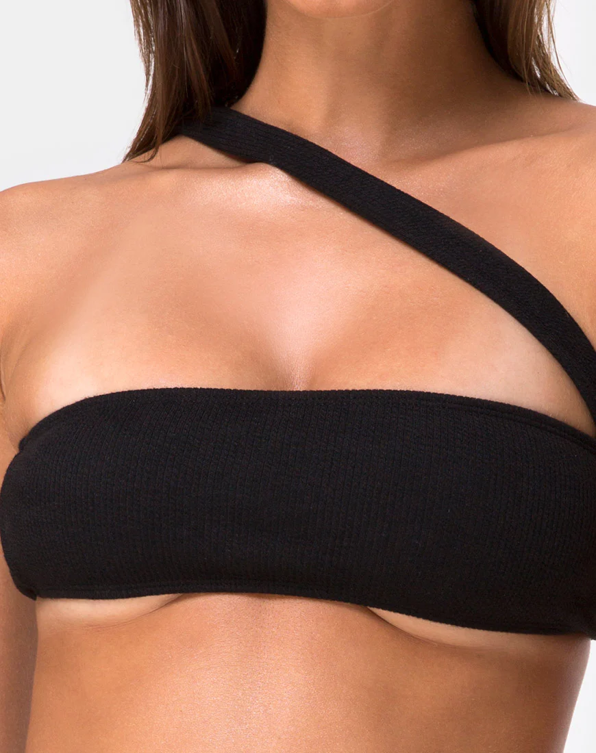 Bound Bikini Top in Black - Image 6