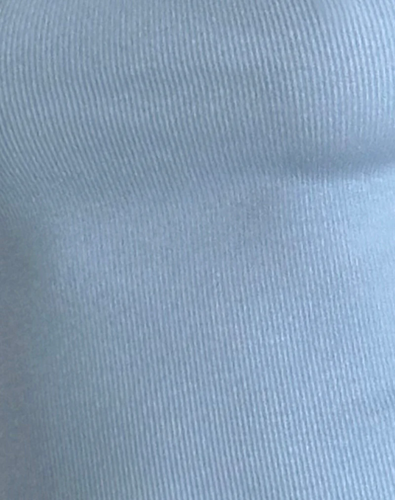Bovillo Cap Sleeve Top in Nantucket Blue - Image 5