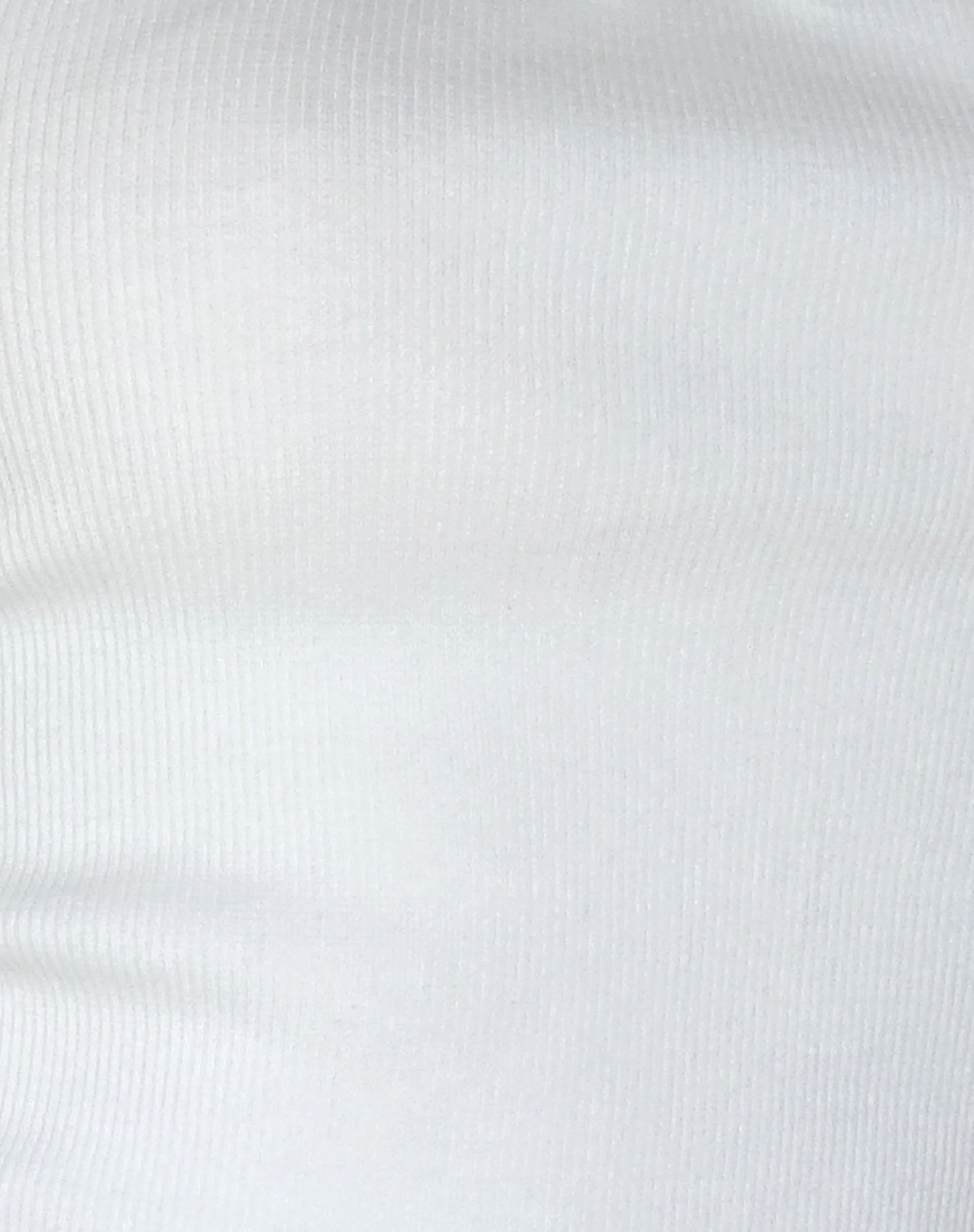 Bovillo Lace Trim Tee in Ribbed Off White - Image 6