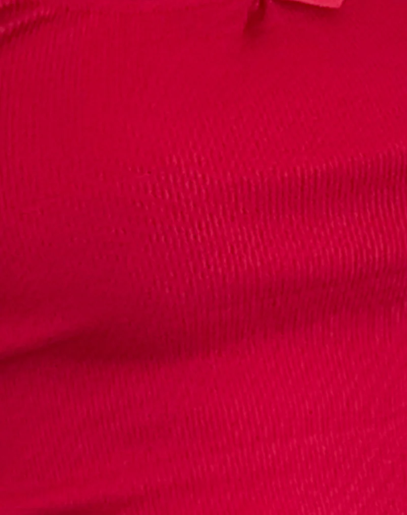 Bovita Long Sleeve Top in Adrenaline Red - Image 6