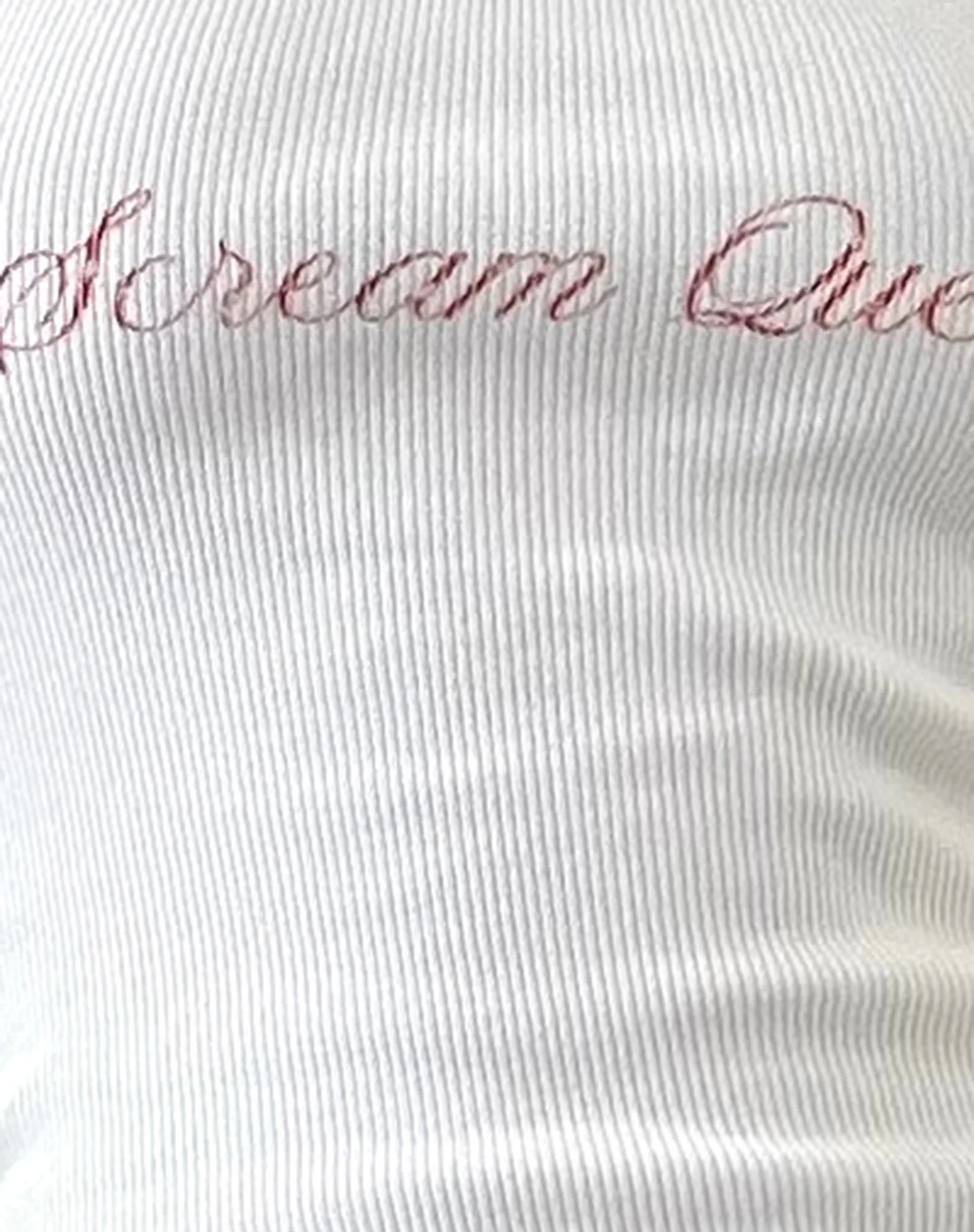Bovita Long Sleeve Top in Off White with Scream Queen Graphic - Image 6