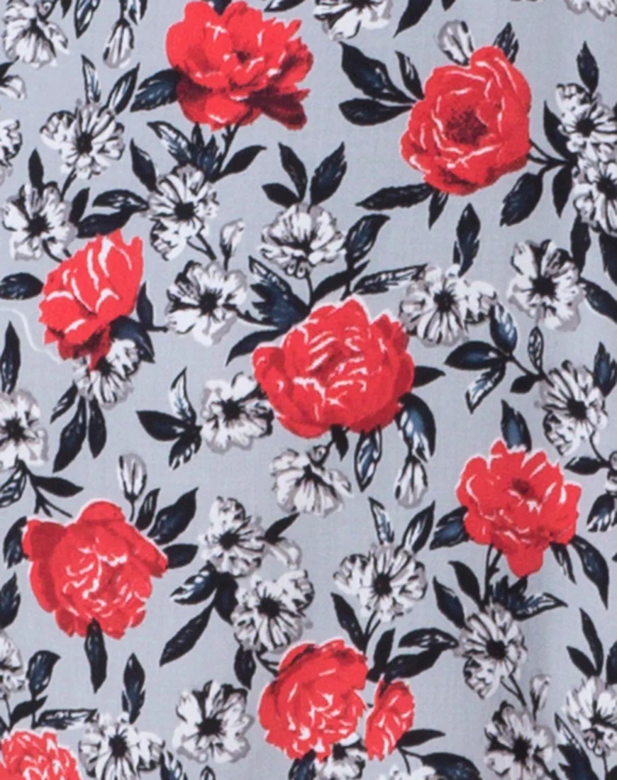 Boyah Slip Dress in Blooming Rose - Image 5