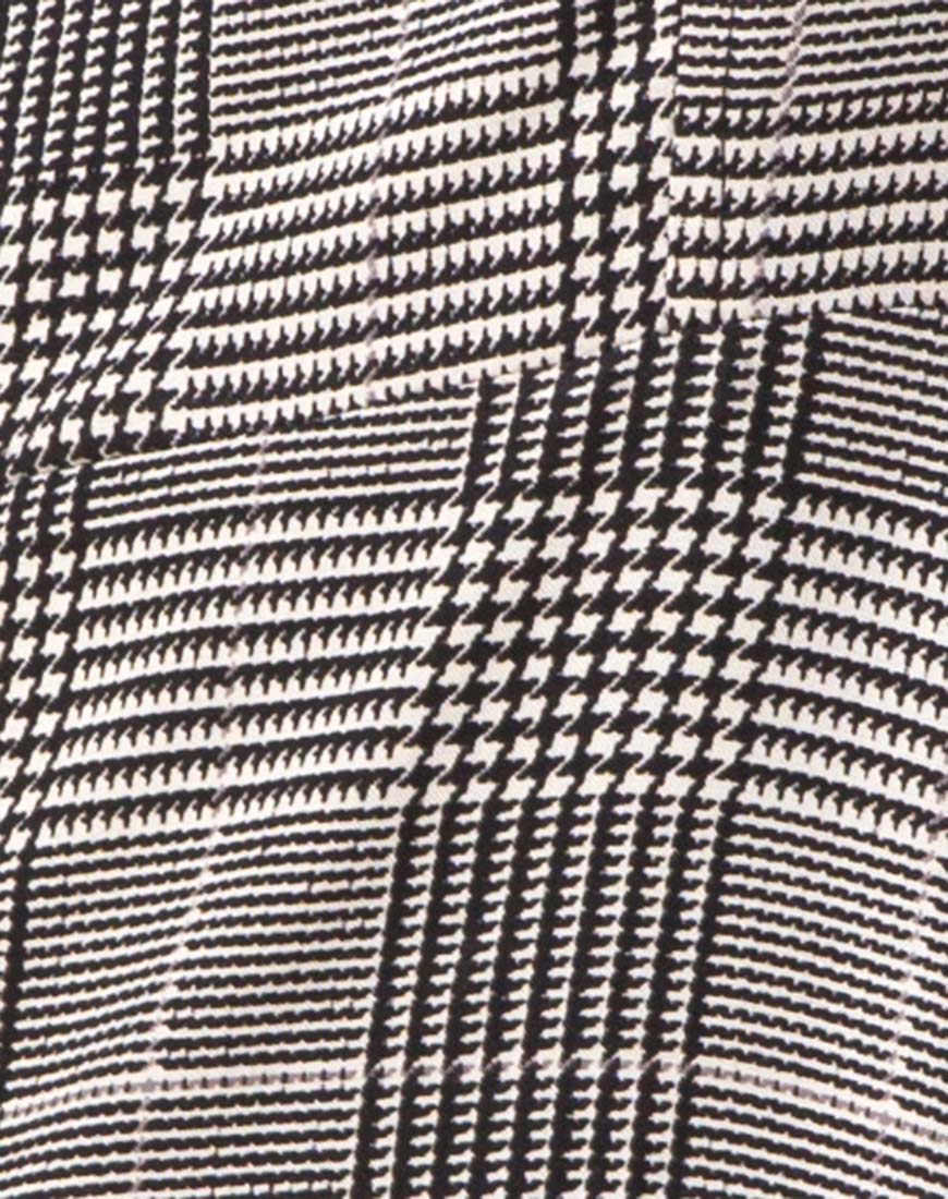 Boyasly Mini Dress in Charles Check Grey - Image 5