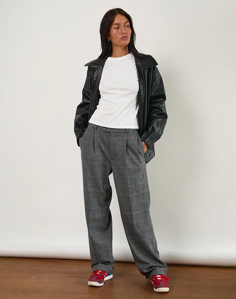 Brayden Trouser in Tailoring Grey Check - Image 2
