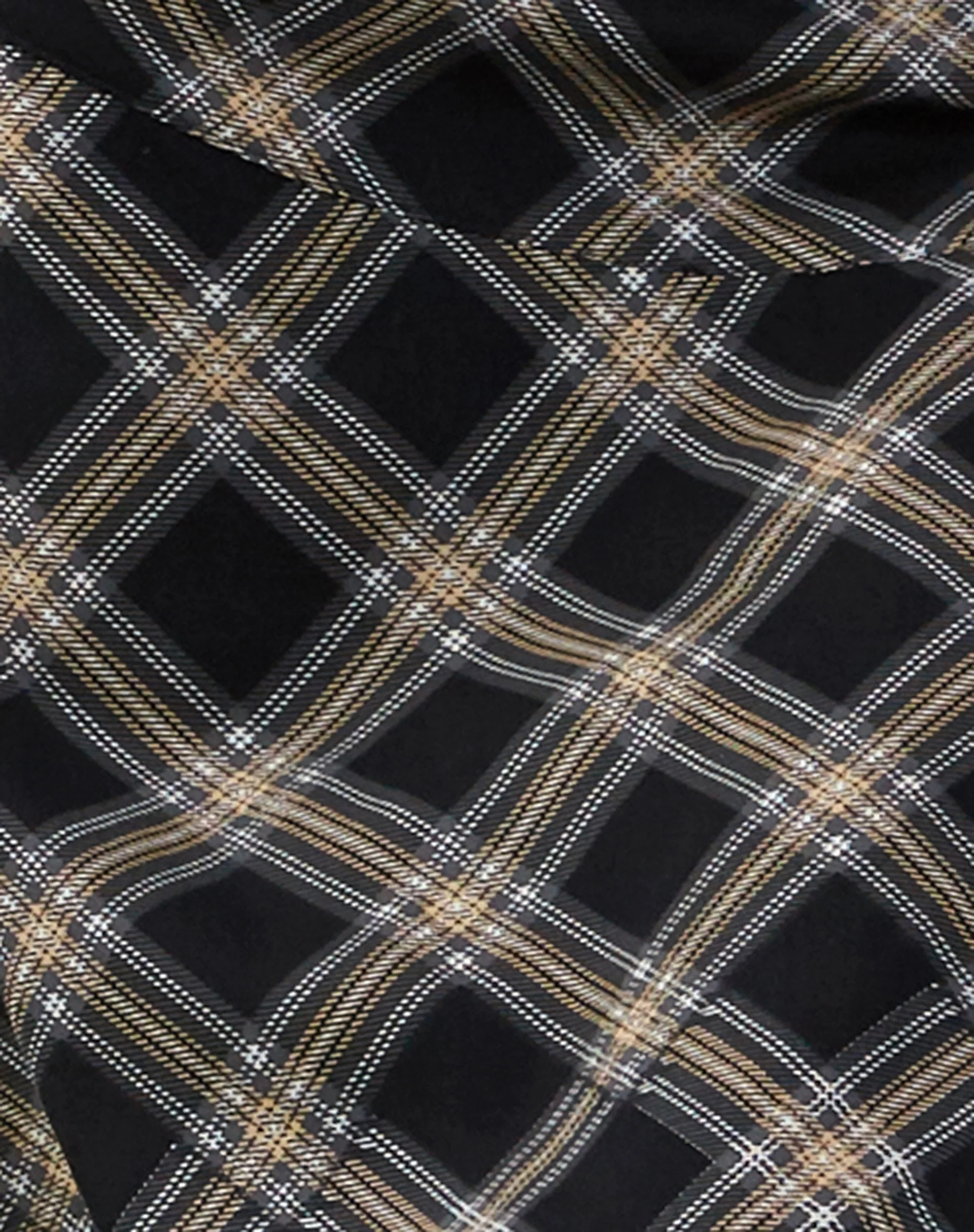 Brella Midi Skirt in Black and Grey Check - Image 5