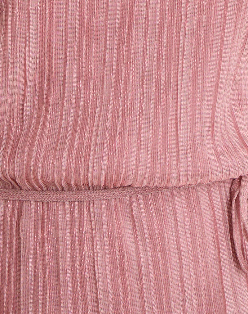 Brienne Top in Chiffon Plisse Pink - Image 6