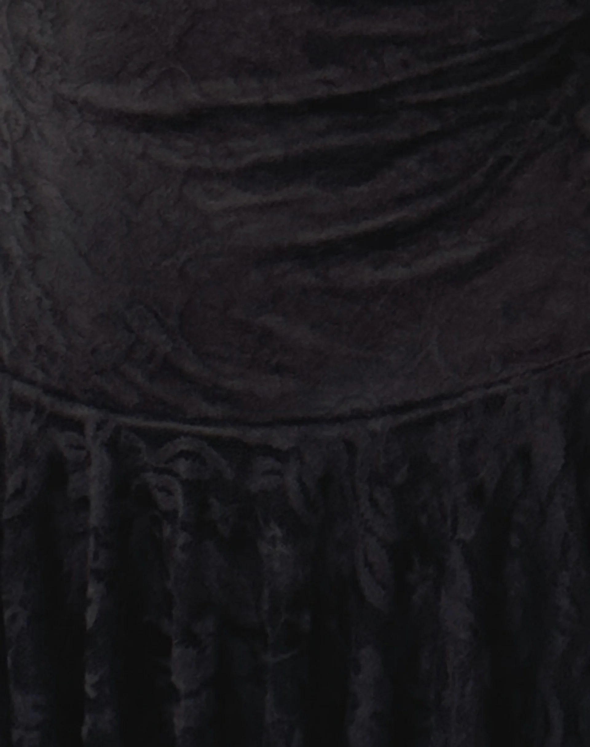 Brilliana Mini Dress in Floral Lace Jet Black - Image 6