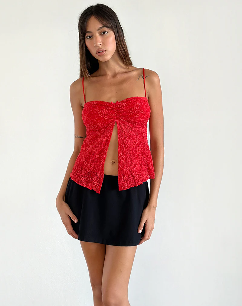 Briony Top in Lace Red - Image 4
