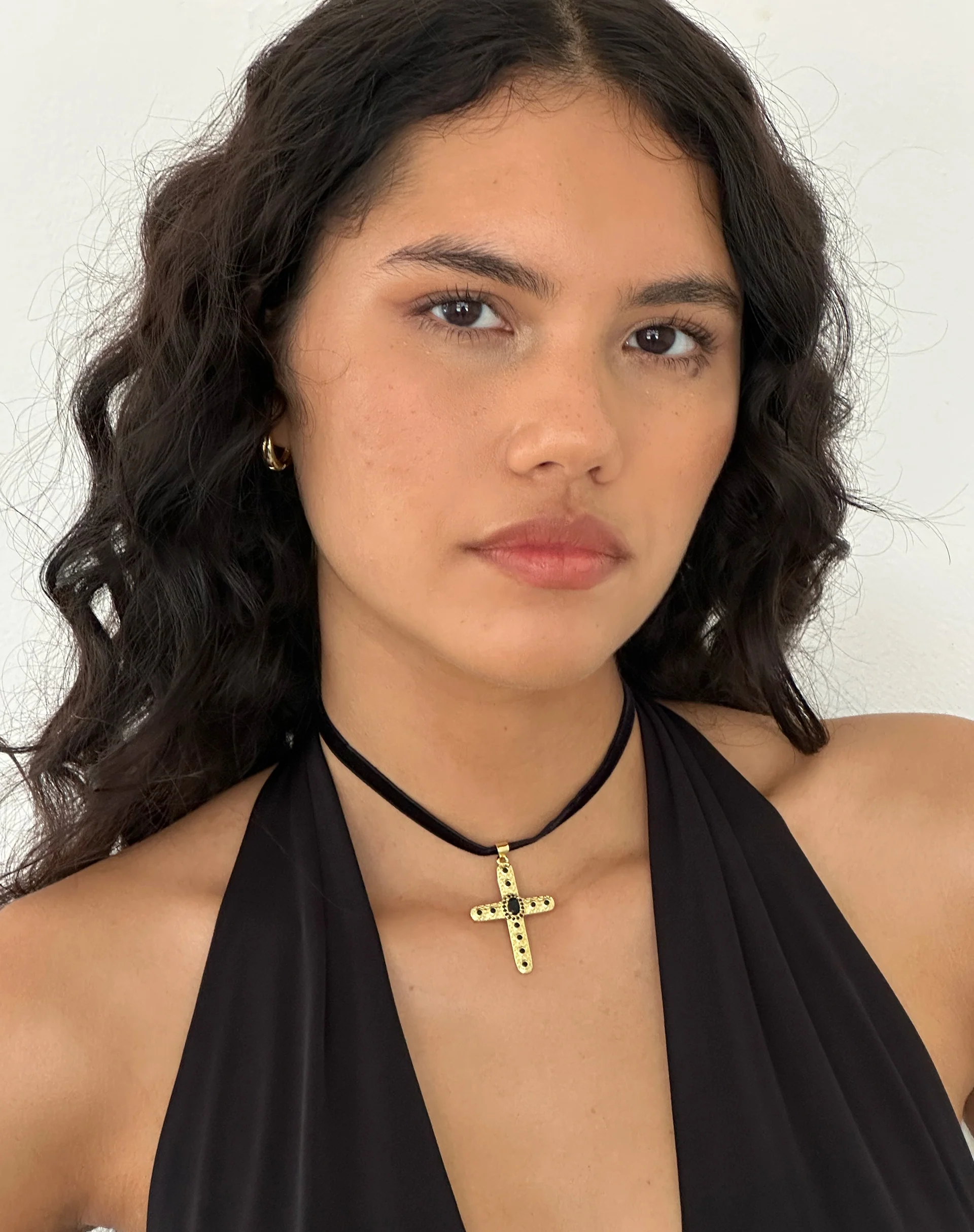 Brooklyn Cross Choker Necklace by Gemini Jewels - Image 2