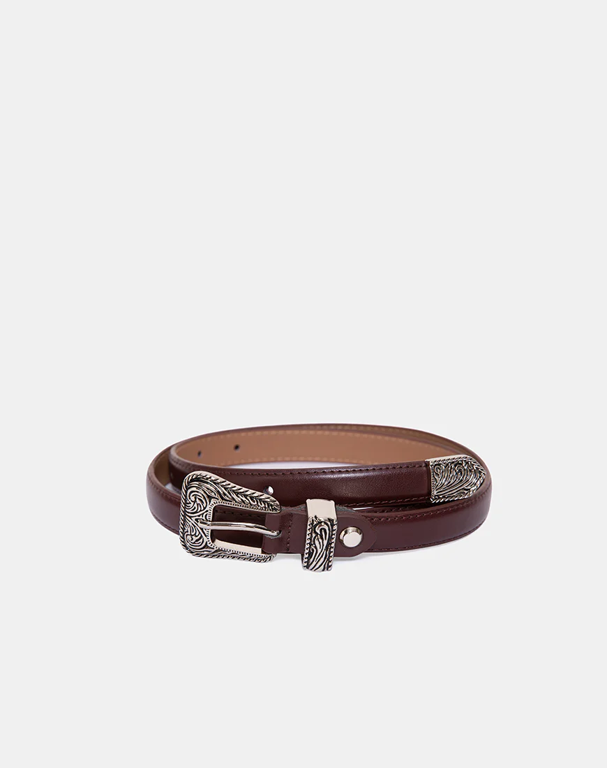 Brown Vintage Western Belt - Image 2
