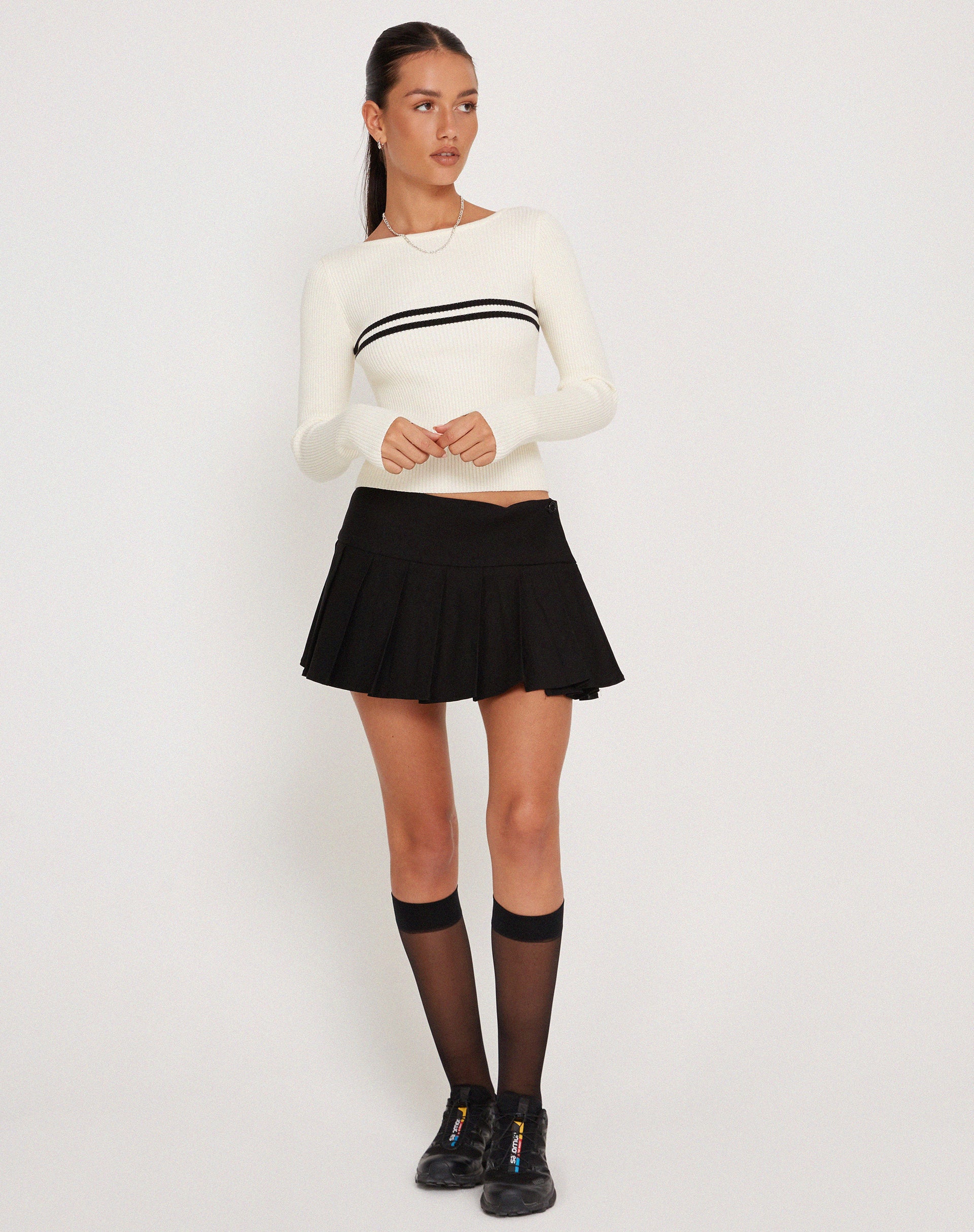 Buana Long Sleeve Top in Ivory - Image 4