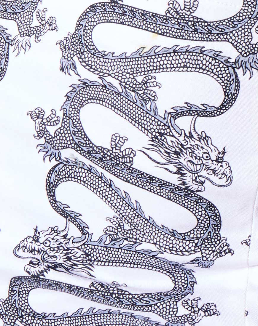 Bucket Hat in Dragon Rope White Placement - Image 4