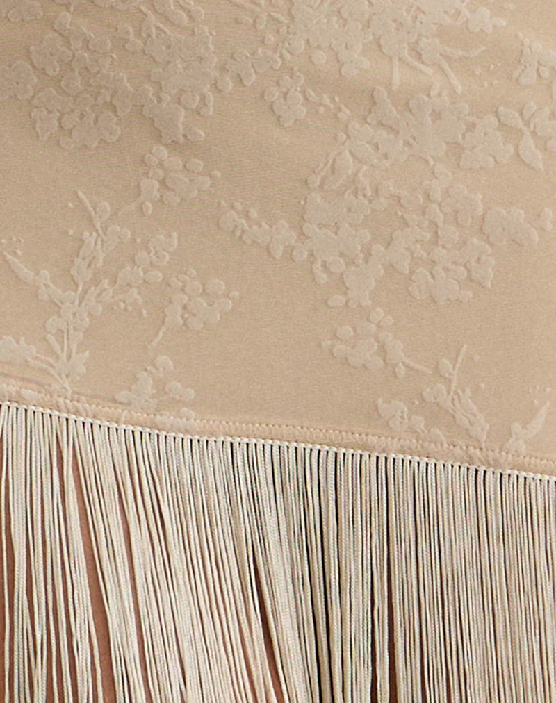 Bukata Mini Dress in Moss Petal Coconut Milk - Image 6
