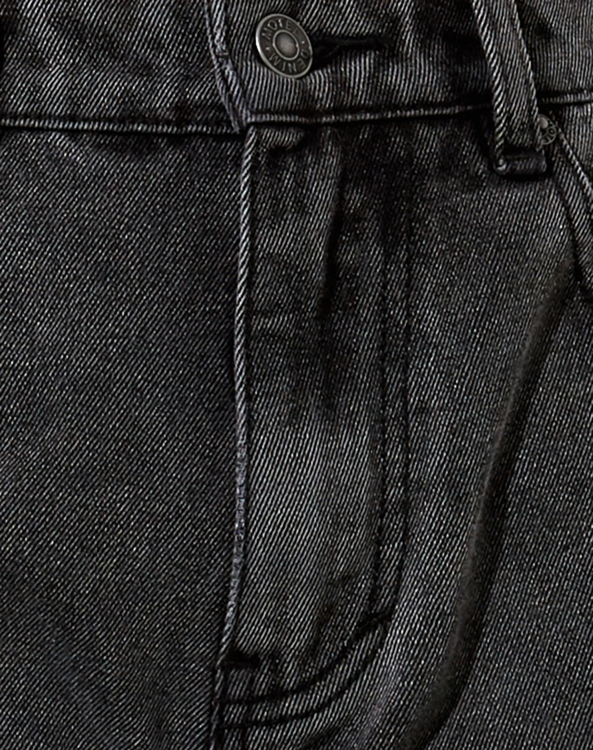 Bum Rips Parallel Jeans in Black Wash - Image 6