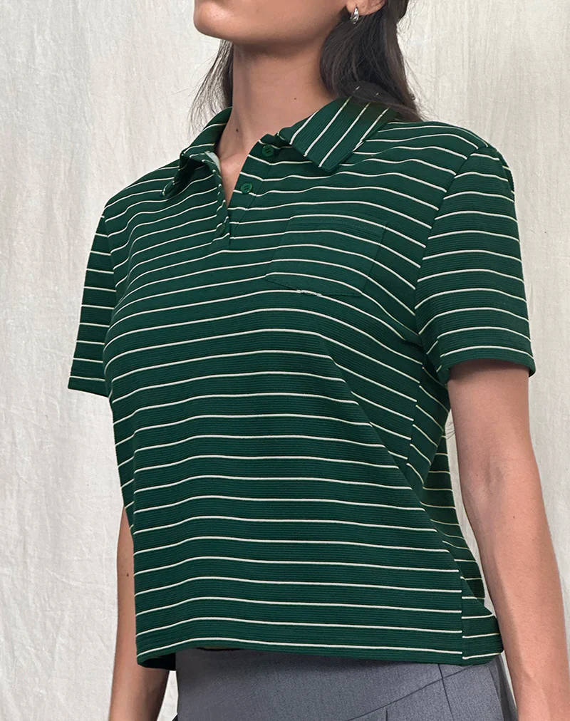 Bupolo Shirt in Bottle Green - Image 5