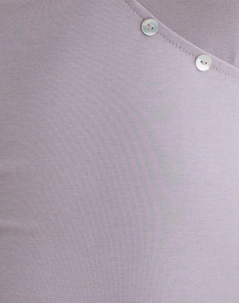 Caliza Top in Lilac Grey Eco Lyocell - Image 6