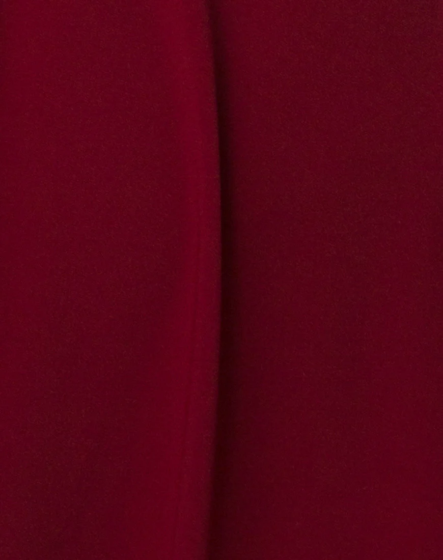 Caltry Skater Dress in Burgundy - Image 5