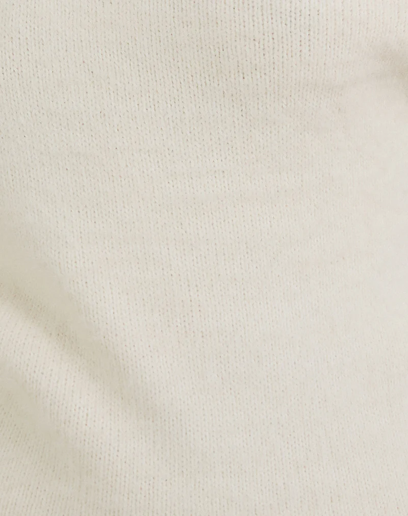 Calyce Top in Fluffy Knit Cream - Image 7