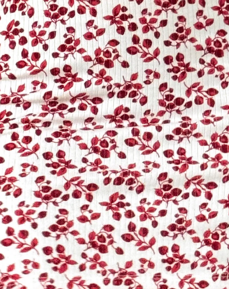 Camina Dress in Summer Strawberry Off White - Image 5