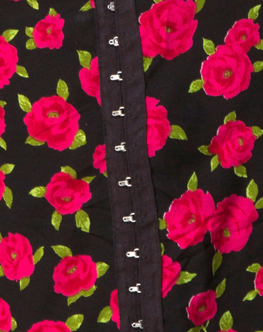 Camisa Dress in Red Bloom - Image 5