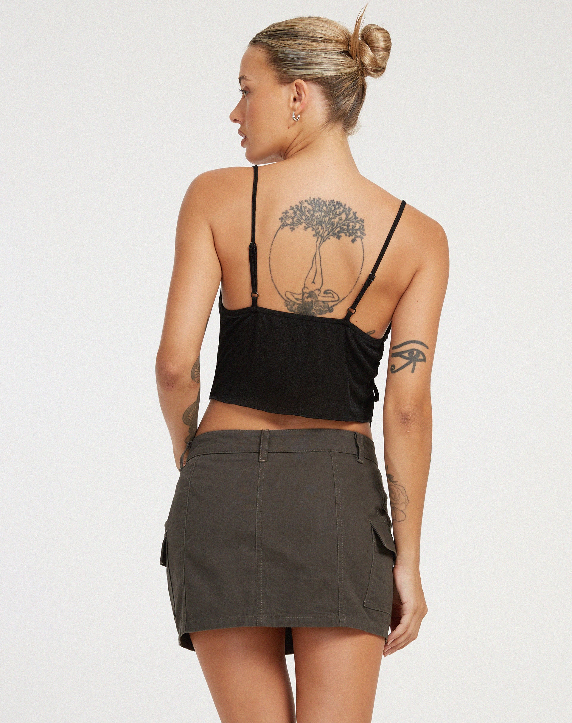 Camity Crop Top in Black - Image 2