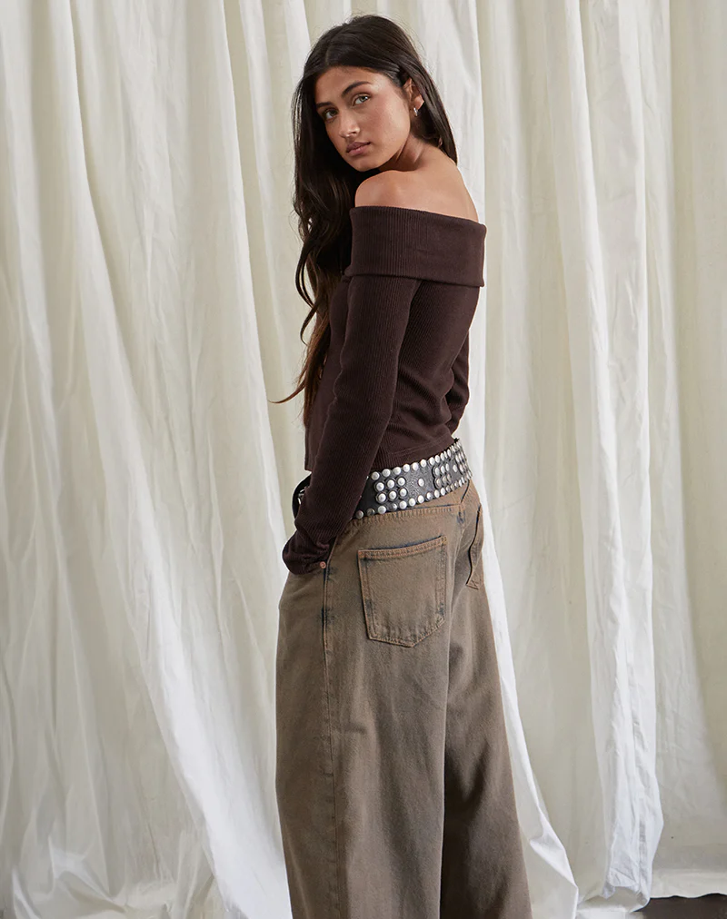 Candida Cardi in Bitter Chocolate - Image 5
