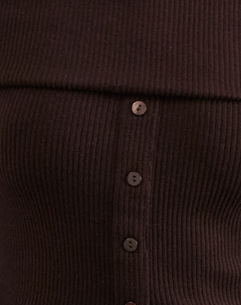 Candida Cardi in Bitter Chocolate - Image 6
