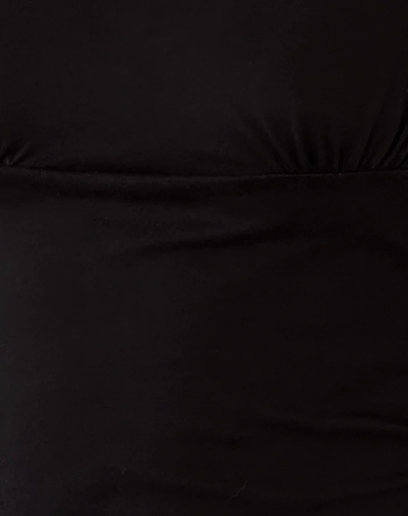 Cania Top in Black Lycra - Image 5