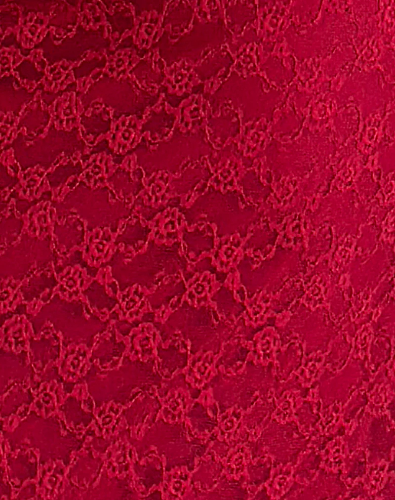 Cantha Maxi Dress in Mari Lace Red - Image 6
