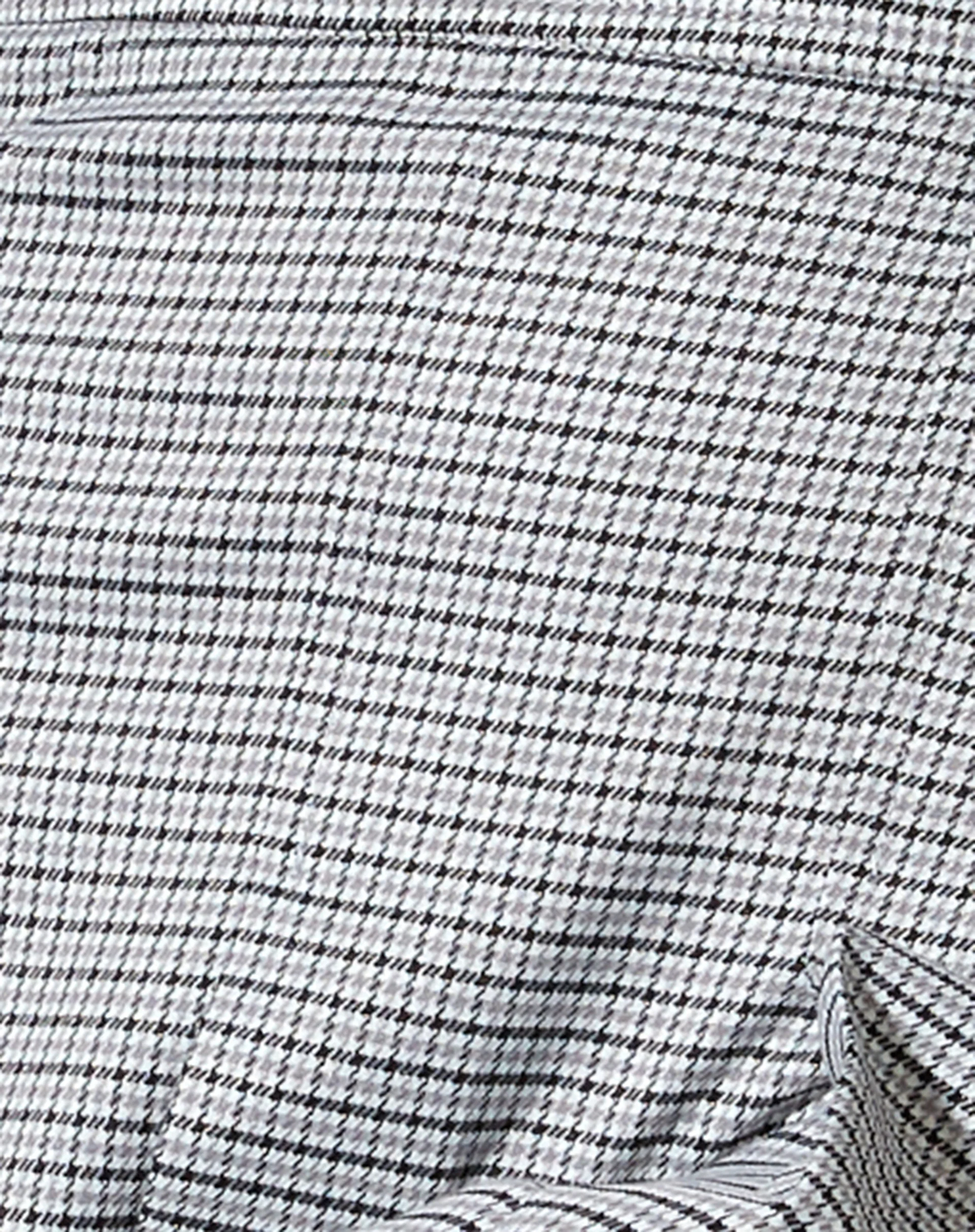 Carga Mini Skirt in Small Check Black Grey - Image 6