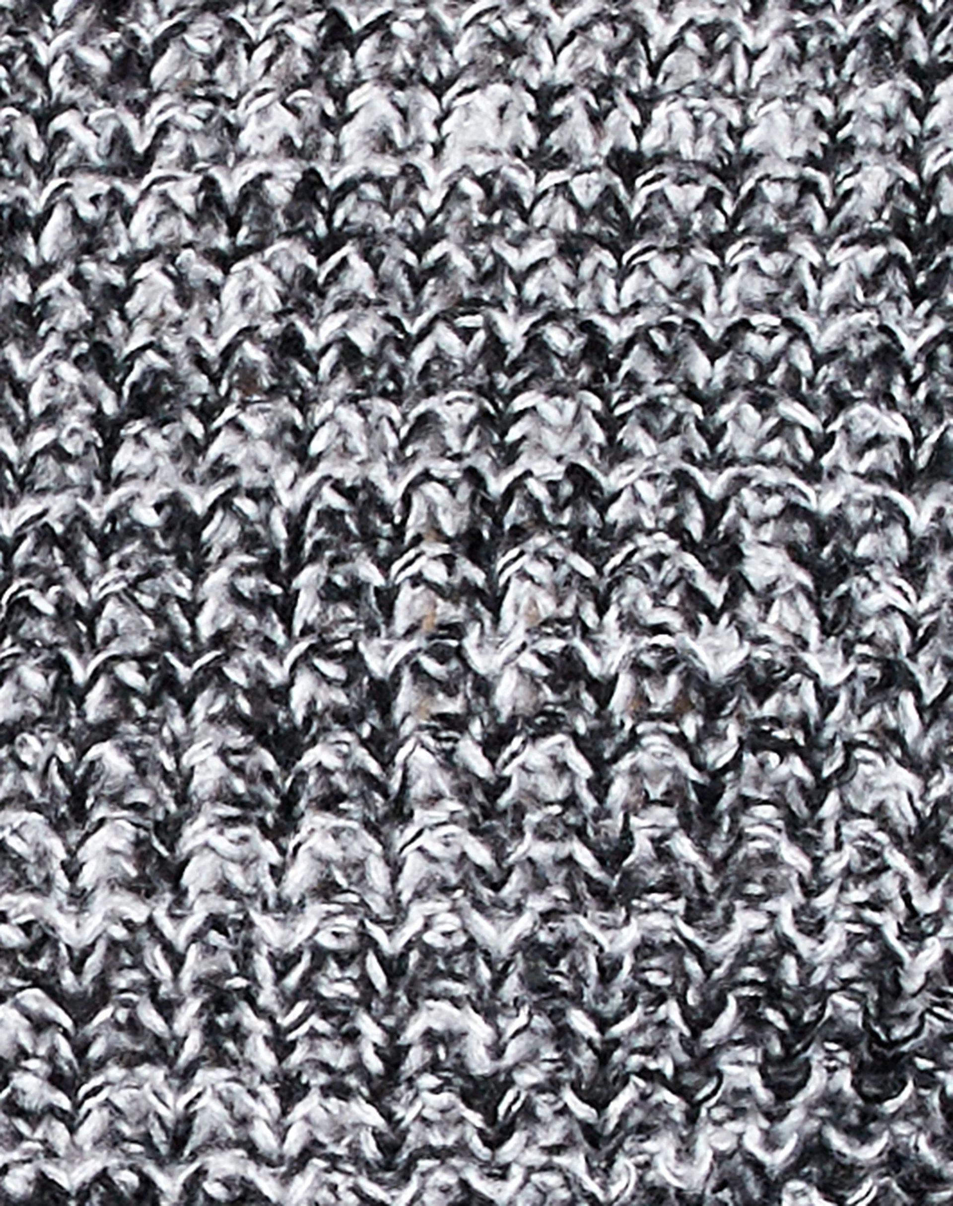 Caribou Jumper in Chunky Knit Black Grey and White - Image 6