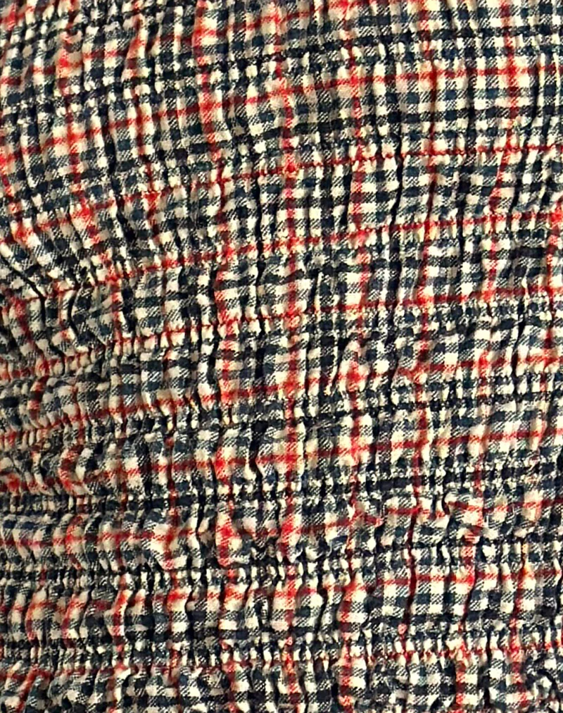 Caripa Shirred Top in Country Check - Image 6